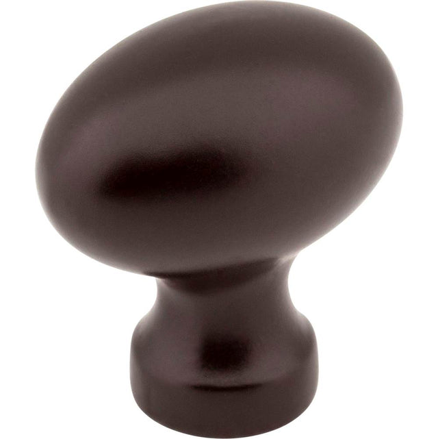 Jeffrey Alexander - 1-3/16'' Overall Length Dark Bronze Football Bordeaux Cabinet Knob - Dark Bronze