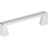 Jeffrey Alexander - 96 mm Center-to-Center Polished Chrome Square Boswell Cabinet Pull - Polished Chrome