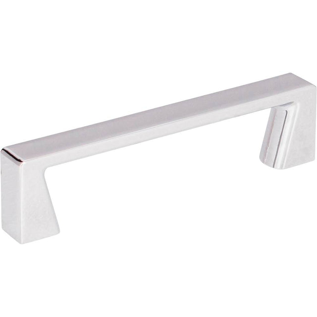 Jeffrey Alexander - 96 mm Center-to-Center Polished Chrome Square Boswell Cabinet Pull - Polished Chrome