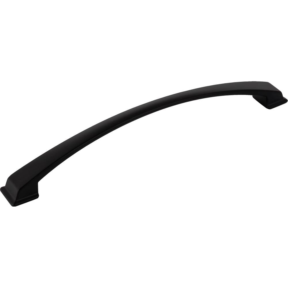 Jeffrey Alexander - 224 mm Center-to-Center Matte Black Arched Roman Cabinet Pull - Matte Black