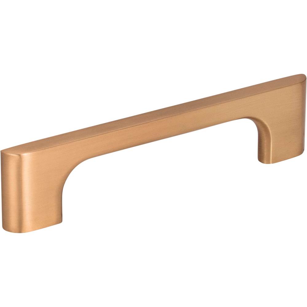 Jeffrey Alexander - 96 mm Center-to-Center Satin Bronze Asymmetrical Leyton Cabinet Pull - Satin Bronze