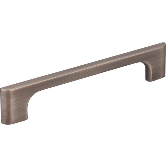 Jeffrey Alexander - 128 mm Center-to-Center Brushed Pewter Asymmetrical Leyton Cabinet Pull - Brushed Pewter