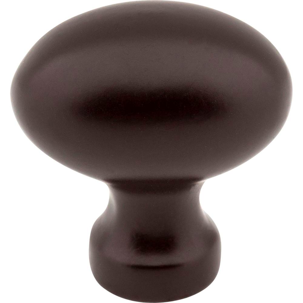 1-3/16'' Overall Length Dark Bronze Football Bordeaux Cabinet Knob