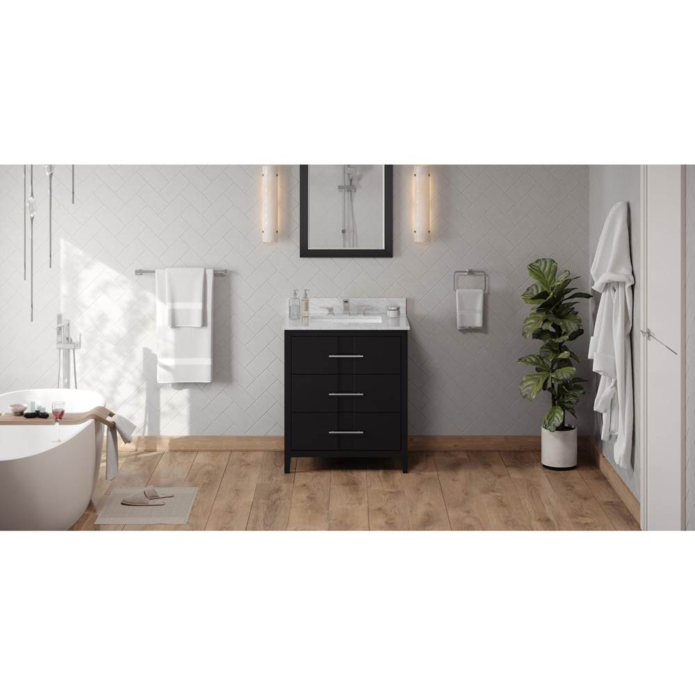 Jeffrey Alexander - 30'' Black Katara Vanity - Black