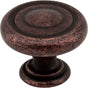 Jeffrey Alexander - 1-1/4'' Diameter Distressed Oil Rubbed Bronze Bremen 1 Cabinet Knob - Distressed Oil Rubbed Bronze
