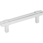 Jeffrey Alexander - 96 mm Center-to-Center Polished Chrome Square Zane Cabinet Pull - Polished Chrome