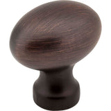 Jeffrey Alexander - 1-3/16'' Overall Length Brushed Oil Rubbed Bronze Football Bordeaux Cabinet Knob - Brushed Oil Rubbed Bronze