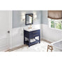 Jeffrey Alexander - 36'' Hale Blue Wavecrest Vanity - Hale Blue
