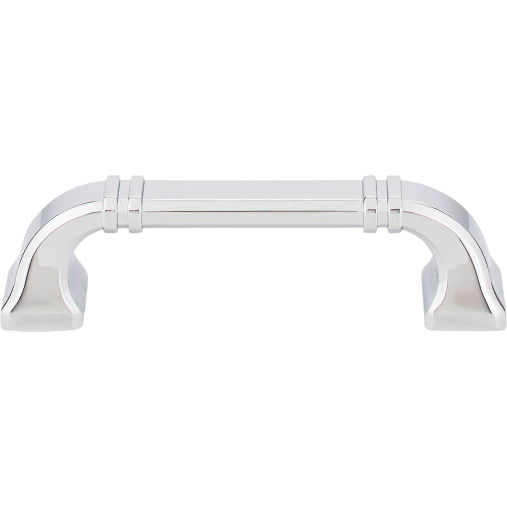 96 mm Center-to-Center Polished Chrome Ella Cabinet Pull