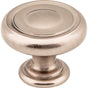 Jeffrey Alexander - 1-1/4'' Diameter Satin Nickel Bremen 1 Cabinet Knob - Satin Nickel
