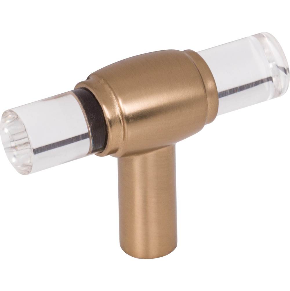 Jeffrey Alexander - 2'' Satin Bronze Carmen Cabinet ''T'' Knob - Satin Bronze
