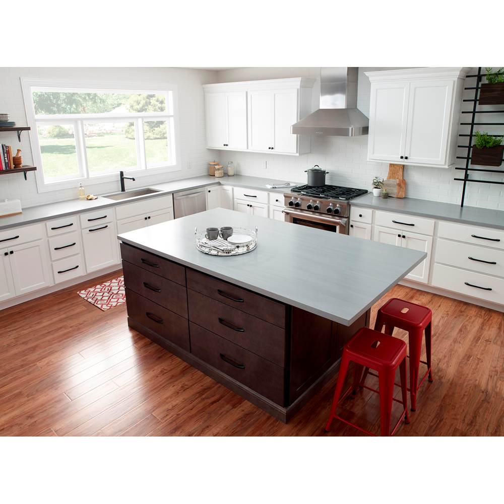192 mm Center-to-Center Brushed Pewter Square Sonoma Cabinet Pull