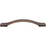 160 mm Center-to-Center Antique Brushed Satin Brass Strap Mirada Cabinet Pull
