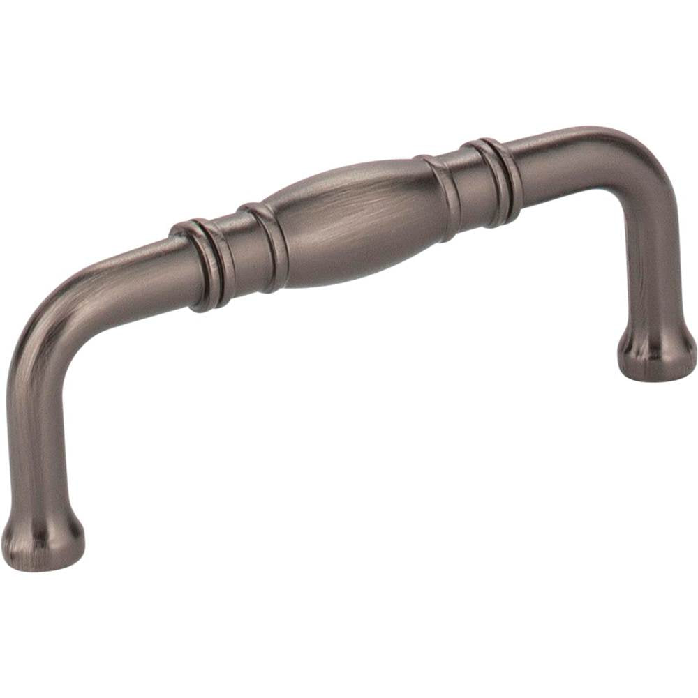 Jeffrey Alexander - 3'' Center-to-Center Brushed Pewter Durham Cabinet Pull - Brushed Pewter