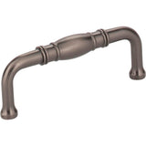 Jeffrey Alexander - 3'' Center-to-Center Brushed Pewter Durham Cabinet Pull - Brushed Pewter