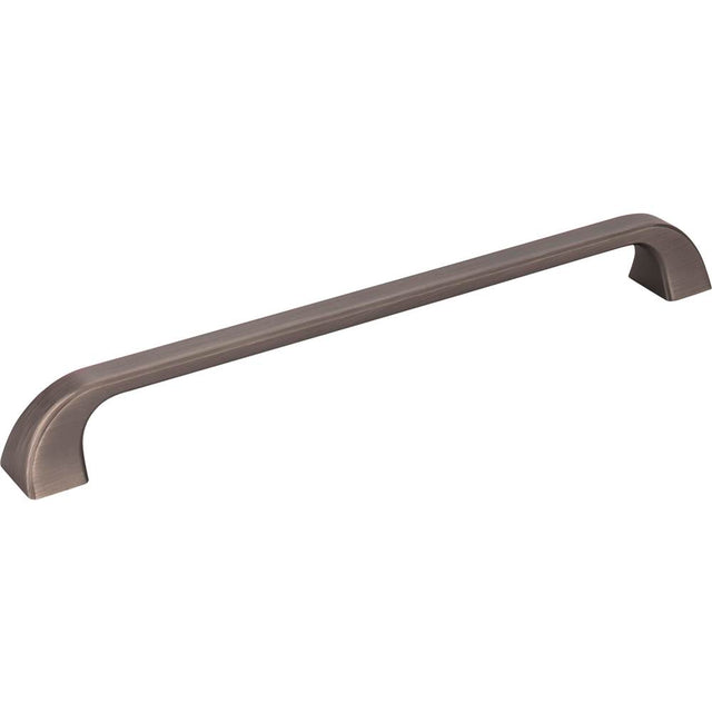 Jeffrey Alexander - 224 mm Center-to-Center Brushed Pewter Square Marlo Cabinet Pull - Brushed Pewter