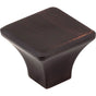 Jeffrey Alexander - 1-1/4'' Overall Length Brushed Oil Rubbed Bronze Square Marlo Cabinet Knob - Brushed Oil Rubbed Bronze