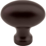 1-9/16'' Overall Length Dark Bronze Football Lyon Cabinet Knob