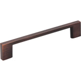 Jeffrey Alexander - 128 mm Center-to-Center Brushed Oil Rubbed Bronze Square Sutton Cabinet Bar Pull - Brushed Oil Rubbed Bronze