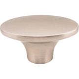 1-7/8'' Overall Length Satin Nickel Oval Hudson Cabinet Knob