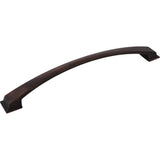 Jeffrey Alexander - 12'' Center-to-Center Brushed Oil Rubbed Bronze Arched Roman Appliance Handle - Brushed Oil Rubbed Bronze