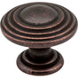 Jeffrey Alexander - 1-1/4'' Diameter Distressed Oil Rubbed Bronze Stacked Bremen 2 Cabinet Knob - Distressed Oil Rubbed Bronze