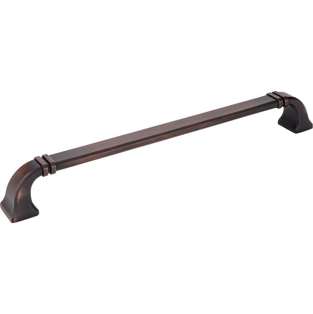 Jeffrey Alexander - 12'' Center-to-Center Brushed Oil Rubbed Bronze Ella Appliance Handle - Brushed Oil Rubbed Bronze