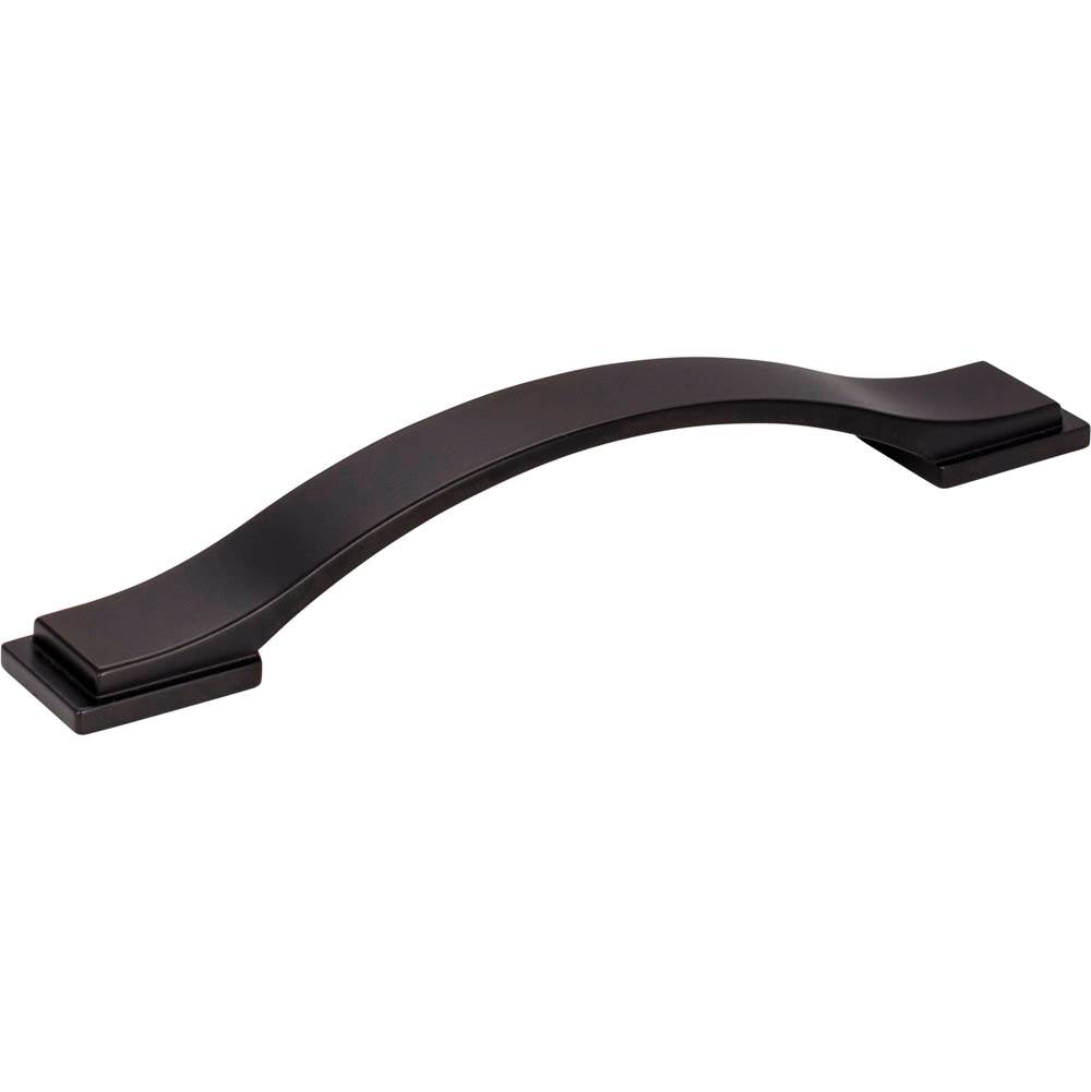 Jeffrey Alexander - 128 mm Center-to-Center Matte Black Strap Mirada Cabinet Pull - Matte Black