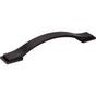 Jeffrey Alexander - 128 mm Center-to-Center Matte Black Strap Mirada Cabinet Pull - Matte Black