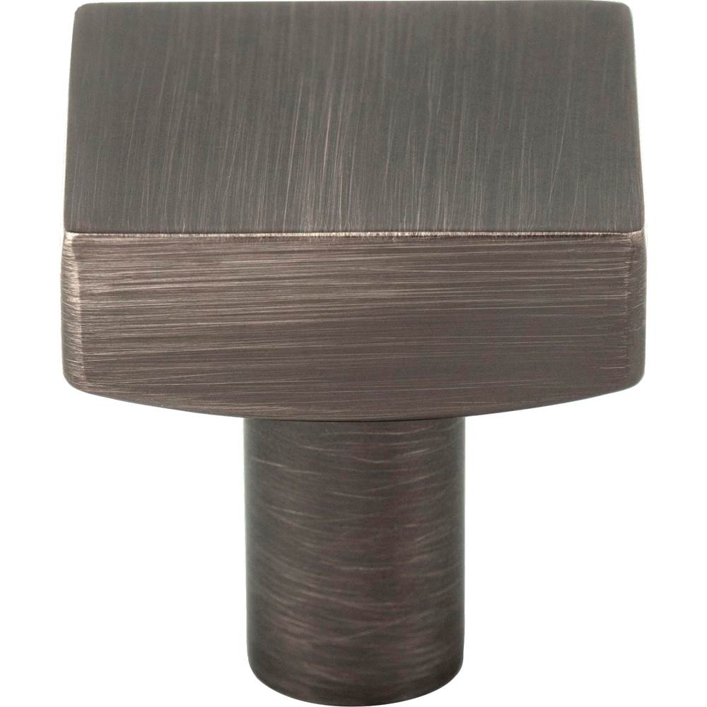 1-1/8'' Overall Length Brushed Pewter Square Dominique Cabinet Knob