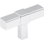 Jeffrey Alexander - 2'' Polished Chrome Zane Cabinet ''T'' Knob - Polished Chrome