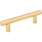 Jeffrey Alexander - 96 mm Center-to-Center Brushed Gold Key West Cabinet Bar Pull - Brushed Gold