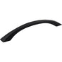 Jeffrey Alexander - 160 mm Center-to-Center Matte Black Flared Philip Cabinet Pull - Matte Black