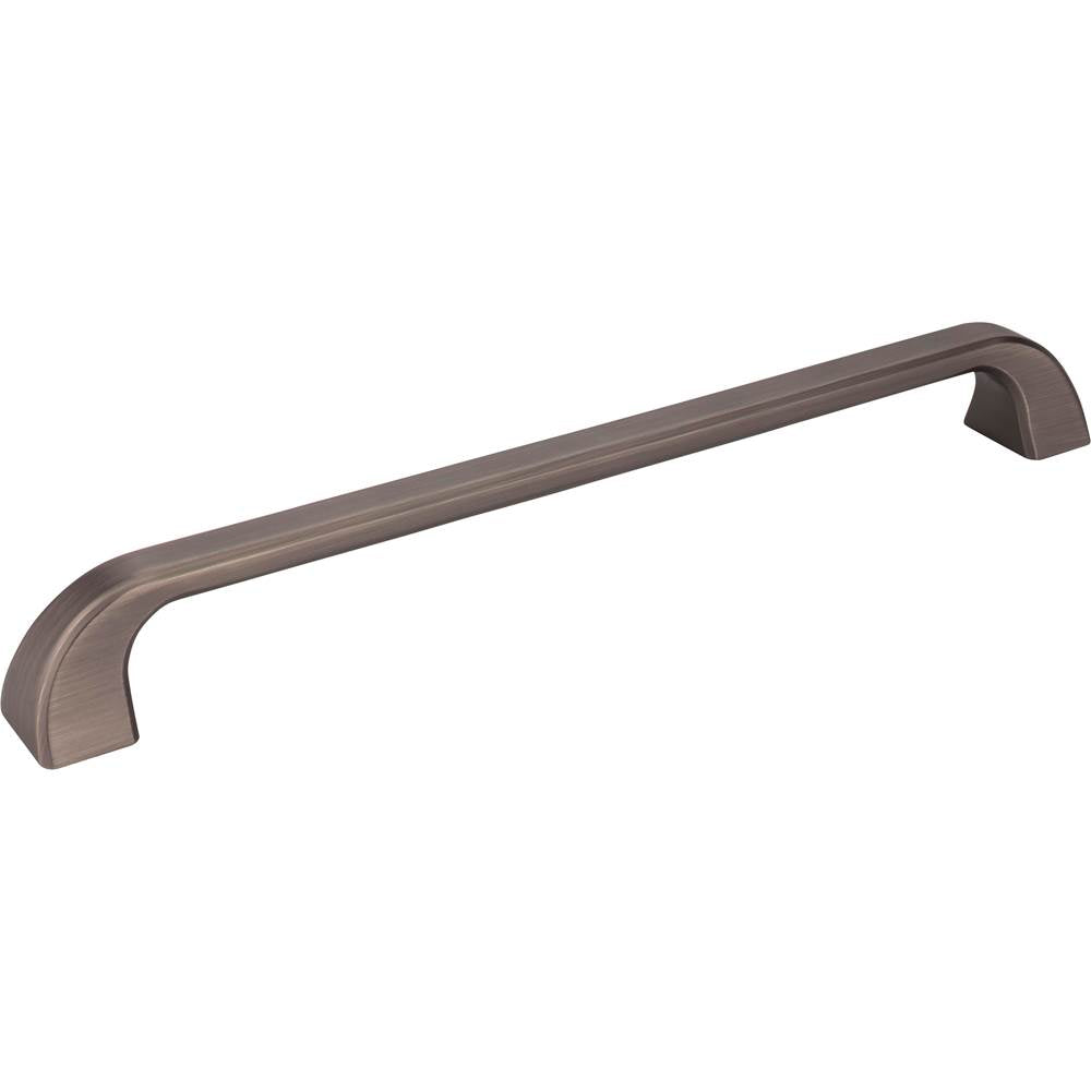 Jeffrey Alexander - 12'' Center-to-Center Brushed Pewter Square Marlo Appliance Handle - Brushed Pewter