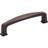 Jeffrey Alexander - 96 mm Center-to-Center Brushed Oil Rubbed Bronze Square Milan 1 Cabinet Pull - Brushed Oil Rubbed Bronze