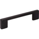 Jeffrey Alexander - 96 mm Center-to-Center Matte Black Square Sutton Cabinet Bar Pull - Matte Black