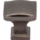 1-1/4'' Overall Length Brushed Pewter Square Annadale Cabinet Knob