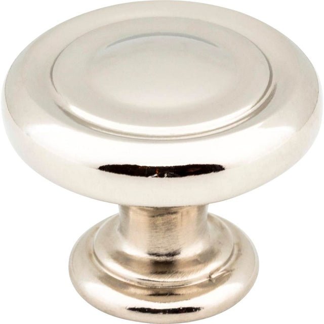 Jeffrey Alexander - 1-1/4'' Diameter Polished Nickel Bremen 1 Cabinet Knob - Polished Nickel