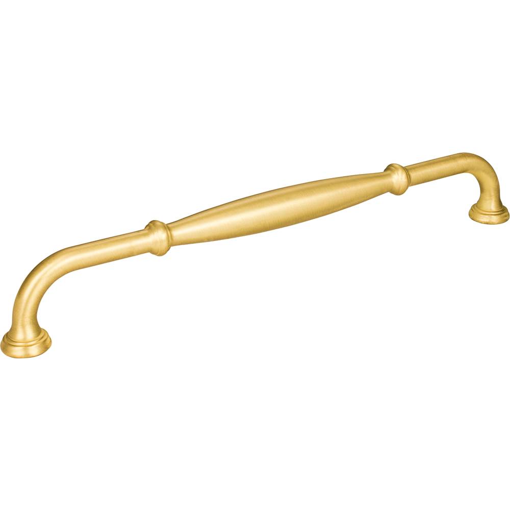 Jeffrey Alexander - 12'' Center-to-Center Brushed Gold Tiffany Appliance Handle - Brushed Gold