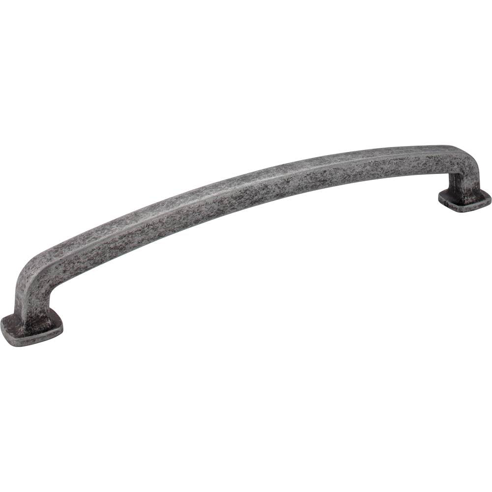 Jeffrey Alexander - 12'' Center-to-Center Distressed Antique Silver Belcastel 1 Appliance Handle - Distressed Antique Silver