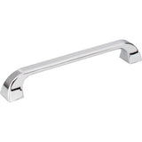 Jeffrey Alexander - 160 mm Center-to-Center Polished Chrome Square Marlo Cabinet Pull - Polished Chrome