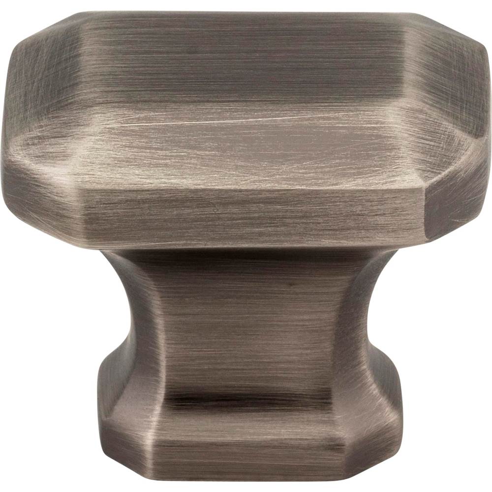 1-1/4'' Overall Length Brushed Pewter Emerald Ella Cabinet Knob