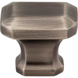 1-1/4'' Overall Length Brushed Pewter Emerald Ella Cabinet Knob