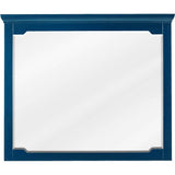 Jeffrey Alexander - 40'' W x 1-1/2'' D x 34'' H Hale Blue Chatham mirror - Hale Blue