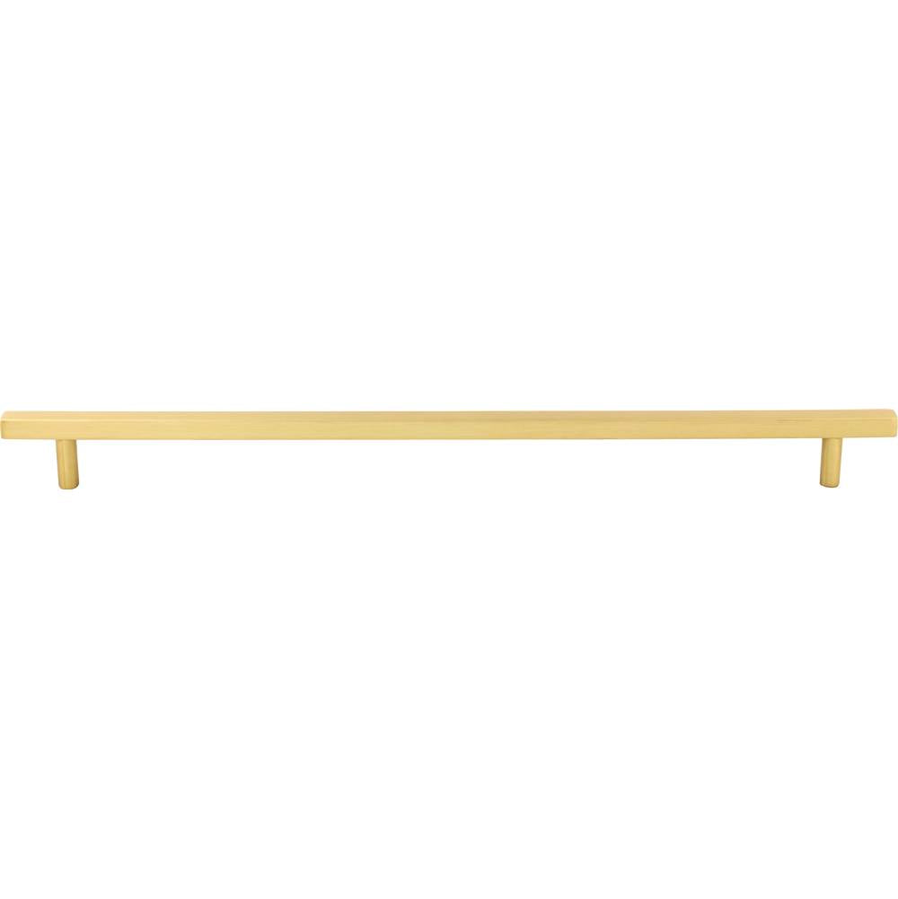 305 mm Center-to-Center Brushed Gold Square Dominique Cabinet Bar Pull