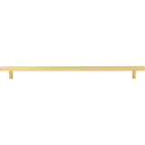 305 mm Center-to-Center Brushed Gold Square Dominique Cabinet Bar Pull