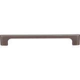 192 mm Center-to-Center Brushed Pewter Asymmetrical Leyton Cabinet Pull