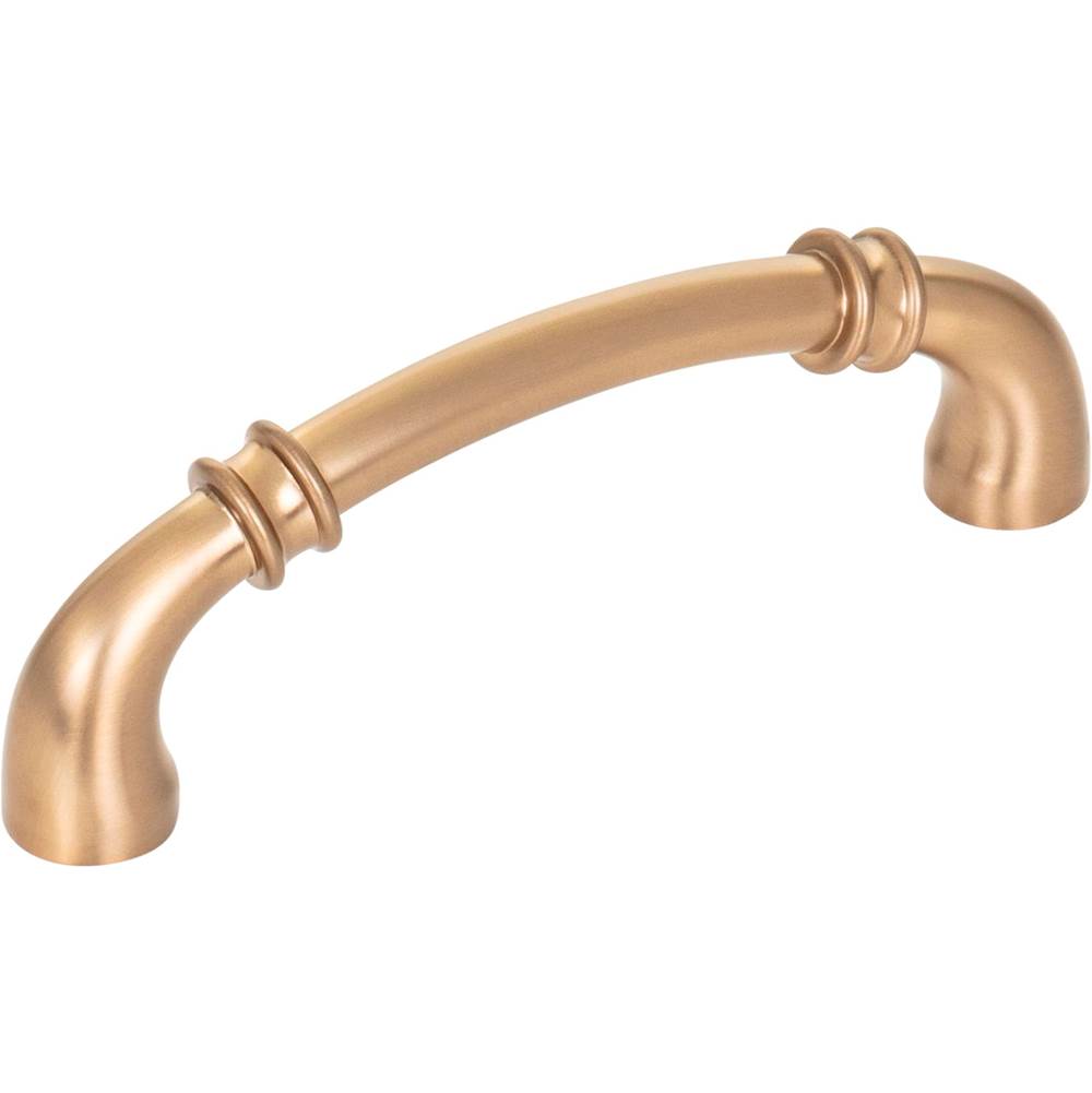 Jeffrey Alexander - 96 mm Center-to-Center Satin Bronze Marie Cabinet Pull - Satin Bronze