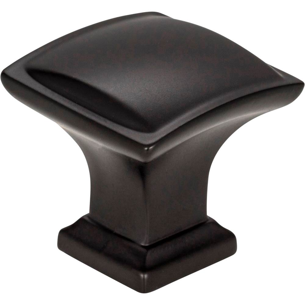 Jeffrey Alexander - 1-1/4'' Overall Length Matte Black Square Annadale Cabinet Knob - Matte Black
