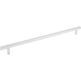Jeffrey Alexander - 18'' Center-to-Center Polished Chrome Square Dominique Appliance Handle - Polished Chrome